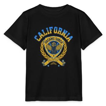 Joueur de tennis californien Rétro Sports Professionnel - T-shirt bio MINI CREATOR Stanley/Stella Enfant - noir - Devant - Mikhail (115cm)