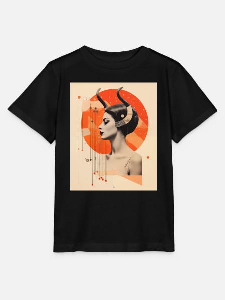 Steinbock-Collage - Stanley/Stella Kinder T-Shirt MINI CREATOR  - Schwarz
