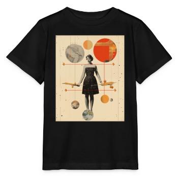 Schütze - Stanley/Stella Kinder T-Shirt MINI CREATOR  - Schwarz - Vorne - Mikhail (115cm)