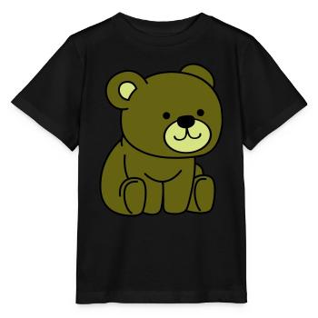 nounours - T-shirt bio MINI CREATOR Stanley/Stella Enfant - noir - Devant - Mikhail (115cm)