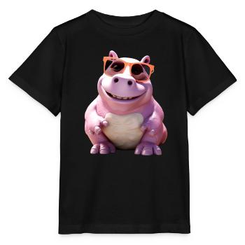 Hippopotame Hippopotame Hippopotame Hippopotame - T-shirt bio MINI CREATOR Stanley/Stella Enfant - noir - Devant - Mikhail (115cm)