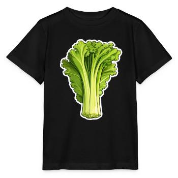 Céleri ou céleri - T-shirt bio MINI CREATOR Stanley/Stella Enfant - noir - Devant - Mikhail (115cm)