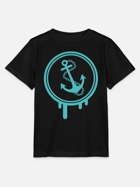 anker icon klecks - Stanley/Stella Kinder T-Shirt MINI CREATOR  - Schwarz