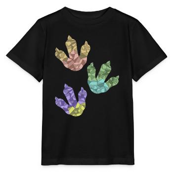 Imprimés DINOSAURES - T-shirt bio MINI CREATOR Stanley/Stella Enfant - noir - Devant - Mikhail (115cm)