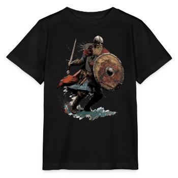 Viking Vikings Viking Norse Norman - Stanley/Stella MINI CREATOR Kids’ T-Shirt - black - Front - Mikhail (115cm)