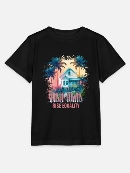Sunset Sunrise Inclusive Equality Elevation - Stanley/Stella Kinder T-Shirt MINI CREATOR  - Schwarz