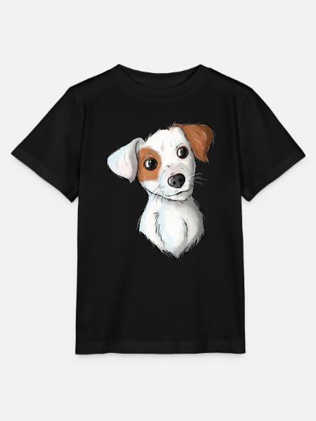 Jack Russell Pattern 7 - Stanley/Stella Kinder T-Shirt MINI CREATOR - Schwarz