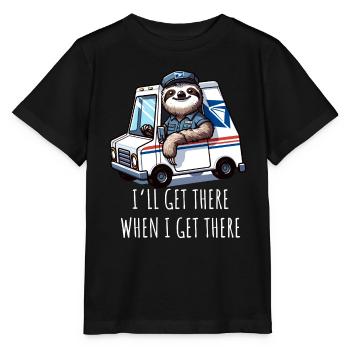 Ich werde es schaffen, wenn ich es schaffe - Stanley/Stella Kinder T-Shirt MINI CREATOR  - Schwarz - Vorne - Mikhail (115cm)