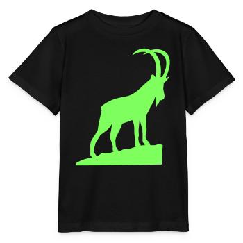Capricorne - T-shirt bio MINI CREATOR Stanley/Stella Enfant - noir - Devant - Mikhail (115cm)