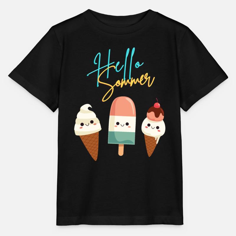Hello Sommer - Stanley/Stella Kinder T-Shirt MINI CREATOR  - Schwarz