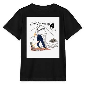 Conception minière - T-shirt bio MINI CREATOR Stanley/Stella Enfant - noir - Devant - Mikhail (115cm)