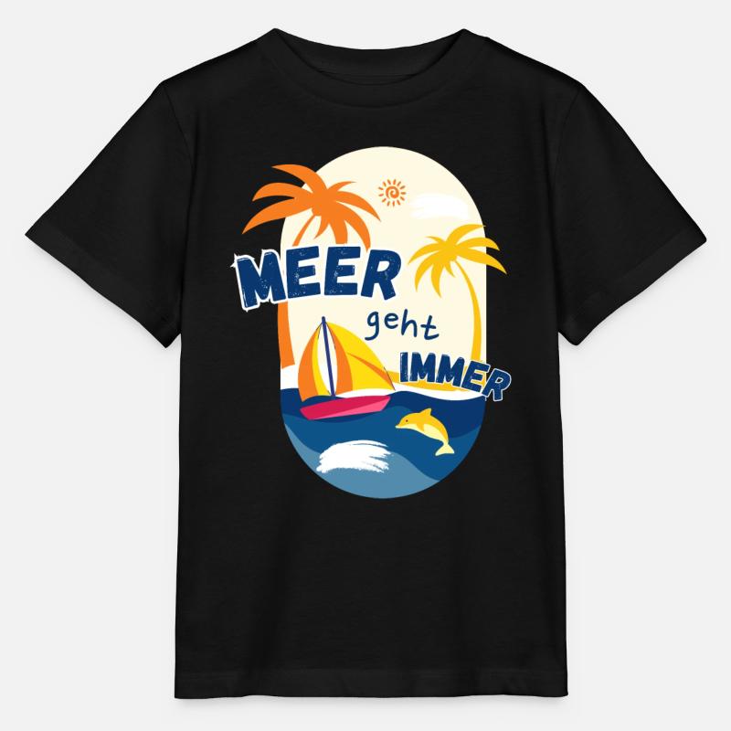 Meer geht immer - Stanley/Stella Kinder T-Shirt MINI CREATOR  - Schwarz