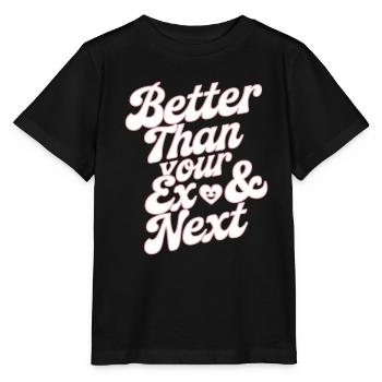 Mieux que votre ex et votre prochaine rupture Single Party - T-shirt bio MINI CREATOR Stanley/Stella Enfant - noir - Devant - Mikhail (115cm)