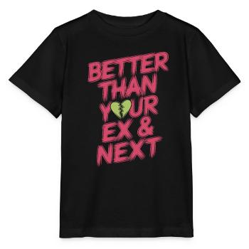 Mieux que votre ex et votre prochaine rupture Single Party - T-shirt bio MINI CREATOR Stanley/Stella Enfant - noir - Devant - Mikhail (115cm)