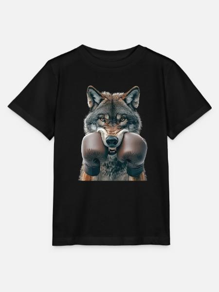 Wolf - Stanley/Stella Kinder T-Shirt MINI CREATOR - Schwarz