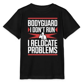 Private Security Professional Bodyguard Vip - Stanley/Stella Kinder T-Shirt MINI CREATOR  - Schwarz - Vorne - Mikhail (115cm)