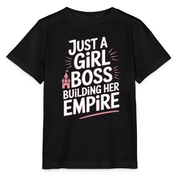 Just A Girl Building Empire Entrepreneur - Stanley/Stella MINI CREATOR Kids’ T-Shirt - black - Front - Mikhail (115cm)