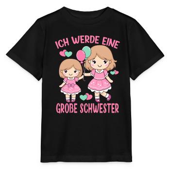 I Will Be Big Sister 2026 Princess - Stanley/Stella MINI CREATOR Kids’ T-Shirt - black - Front - Mikhail (115cm)