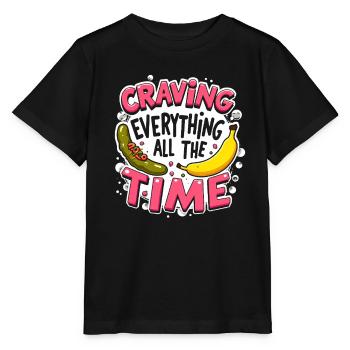 Schwangerschafts Verlangen Lustige - Stanley/Stella Kinder T-Shirt MINI CREATOR  - Schwarz - Vorne - Mikhail (115cm)