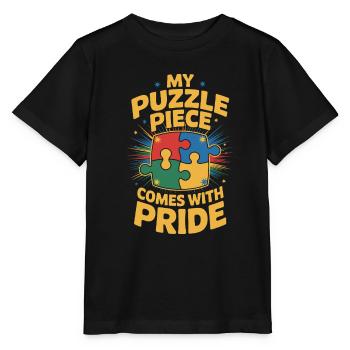 Frères et sœurs autistes - T-shirt bio MINI CREATOR Stanley/Stella Enfant - noir - Devant - Mikhail (115cm)