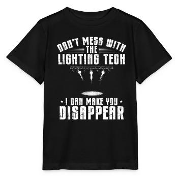 Lighting technician Lighting technician Lighting technology - Stanley/Stella MINI CREATOR Kids’ T-Shirt - black - Front - Mikhail (115cm)