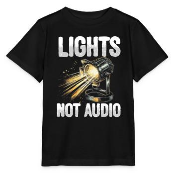 Lighting technician Lighting technician Lighting technology - Stanley/Stella MINI CREATOR Kids’ T-Shirt - black - Front - Mikhail (115cm)