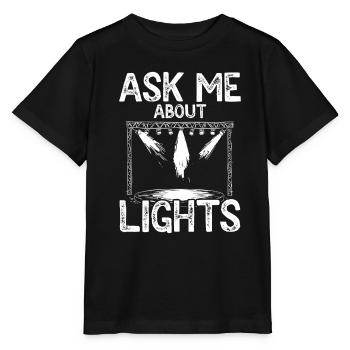 Lighting technician Lighting technician Lighting technology - Stanley/Stella MINI CREATOR Kids’ T-Shirt - black - Front - Mikhail (115cm)