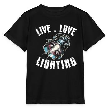 Lighting technician Lighting technician Lighting technology - Stanley/Stella MINI CREATOR Kids’ T-Shirt - black - Front - Mikhail (115cm)