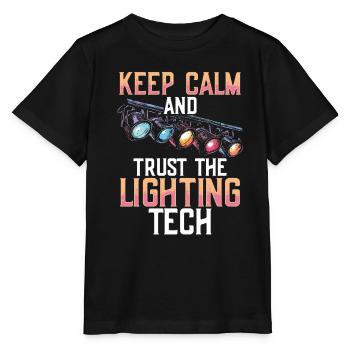 Lighting Technician Lighting Technician Lighting Technology - Stanley/Stella MINI CREATOR Kids’ T-Shirt - black - Front - Mikhail (115cm)