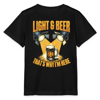 Lighting technician Lighting technician Lighting technology - Stanley/Stella MINI CREATOR Kids’ T-Shirt - black - Front - Mikhail (115cm)