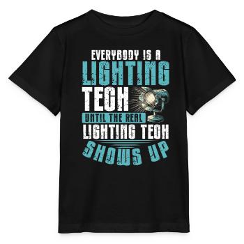 Lighting technician Lighting technician Lighting technology - Stanley/Stella MINI CREATOR Kids’ T-Shirt - black - Front - Mikhail (115cm)