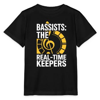 Bass Gitarrist Musiker Gear Funk Rock Jazz - Stanley/Stella Kinder T-Shirt MINI CREATOR  - Schwarz - Vorne - Mikhail (115cm)