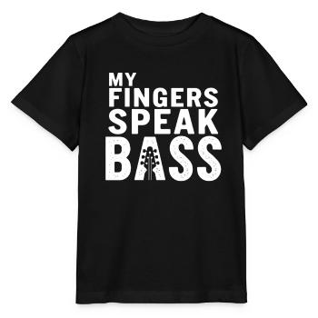 Bass Gitarrist Musiker Gear Funk Rock Jazz - Stanley/Stella Kinder T-Shirt MINI CREATOR  - Schwarz - Vorne - Mikhail (115cm)