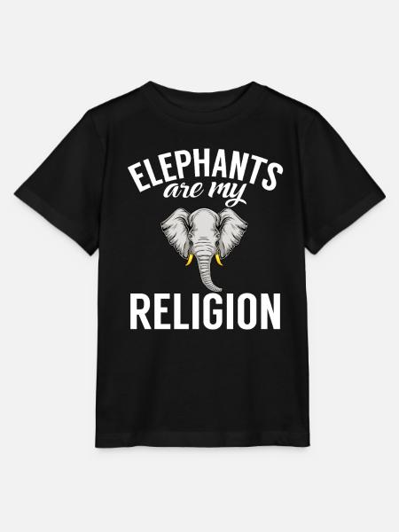 Elephant Lovers Gifts - Stanley/Stella Kinder T-Shirt MINI CREATOR - Schwarz