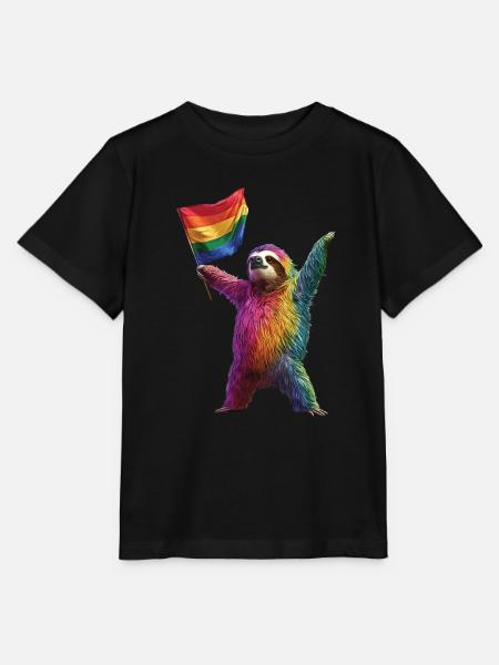 Faultier - Stanley/Stella Kinder T-Shirt MINI CREATOR  - Schwarz