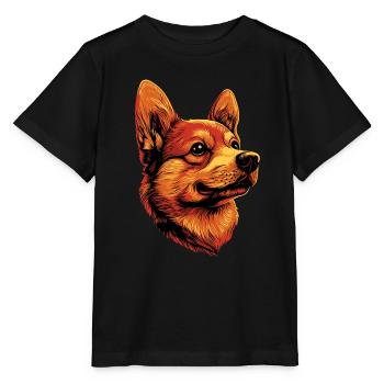 Jouet russe Terrier Chien Jouet russe Russkiy - T-shirt bio MINI CREATOR Stanley/Stella Enfant - noir - Devant - Mikhail (115cm)