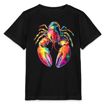 Homard Crustacés Grandes écrevisses Homard Homard doux - T-shirt bio MINI CREATOR Stanley/Stella Enfant - noir - Devant - Mikhail (115cm)