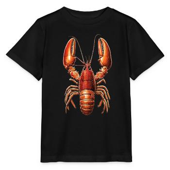 Homard Crustacés Grandes écrevisses Homard Homard doux - T-shirt bio MINI CREATOR Stanley/Stella Enfant - noir - Devant - Mikhail (115cm)