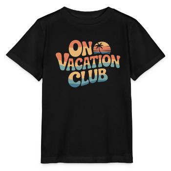 Vacation Club Summer Festival Vacation Beach Vacation - Stanley/Stella MINI CREATOR Kids’ T-Shirt - black - Front - Mikhail (115cm)