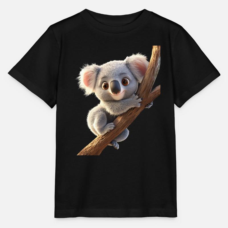 Koala Bär Australien Koalabär Süße Koala Bären - Stanley/Stella Kinder T-Shirt MINI CREATOR - Schwarz