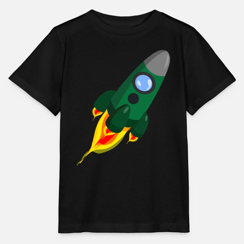 fusée - T-shirt bio MINI CREATOR Stanley/Stella Enfant - noir