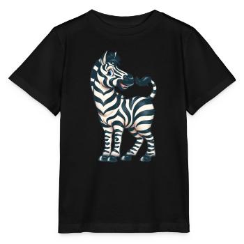 Mein kleiner Zebradruck, Zebra-Liebhaber-Geschenk - Stanley/Stella Kinder T-Shirt MINI CREATOR  - Schwarz - Vorne - Mikhail (115cm)
