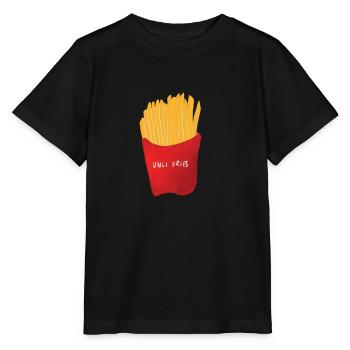 French fries - Stanley/Stella MINI CREATOR Kids’ T-Shirt - black - Front - Mikhail (115cm)