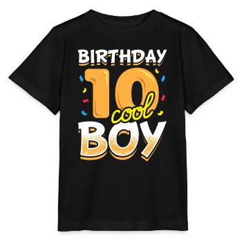 Anniversaire garçon 10 ans cadeau d'anniversaire garçon - T-shirt bio MINI CREATOR Stanley/Stella Enfant - noir - Devant - Mikhail (115cm)