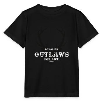 Cadeau de cerf bavarois hors-la-loi bavarois - T-shirt bio MINI CREATOR Stanley/Stella Enfant - noir - Devant - Mikhail (115cm)