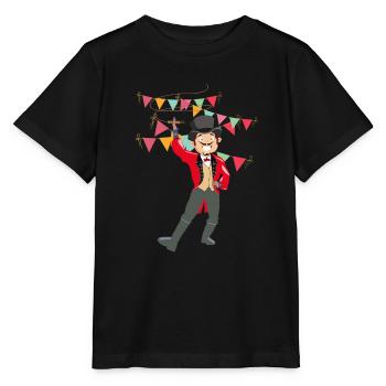 Zirkus Dompteur Design für Circus Fans - Stanley/Stella Kinder T-Shirt MINI CREATOR  - Schwarz - Vorne - Mikhail (115cm)