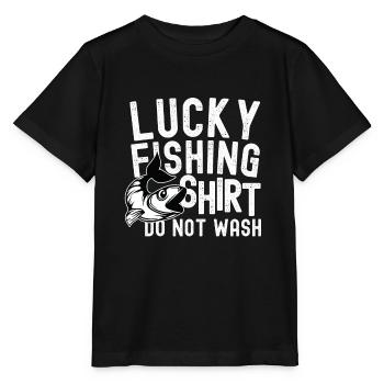 Lucky Fishing Shirt nicht waschen - Stanley/Stella Kinder T-Shirt MINI CREATOR  - Schwarz - Vorne - Mikhail (115cm)