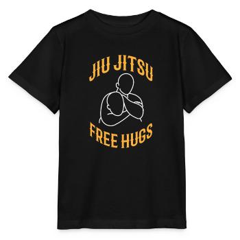 Cadeaux gratuits Hugs Jiu Jitsu Grappling BJJ MMA drôle - T-shirt bio MINI CREATOR Stanley/Stella Enfant - noir - Devant - Mikhail (115cm)