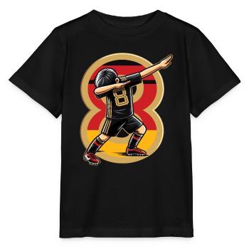 Football Garçon 8 Ans Noir Rouge Or - T-shirt bio MINI CREATOR Stanley/Stella Enfant - noir - Devant - Mikhail (115cm)