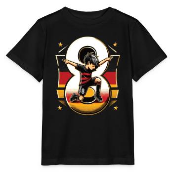 Football Garçon 8 Ans Noir Rouge Or - T-shirt bio MINI CREATOR Stanley/Stella Enfant - noir - Devant - Mikhail (115cm)